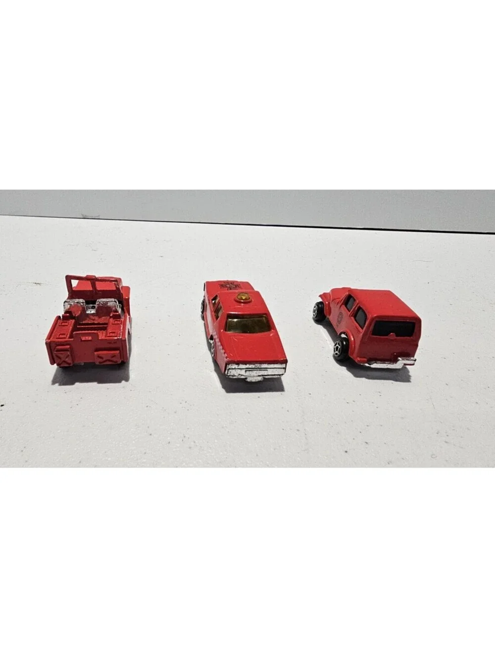 Vintage Summer Marz Karz Fire Department Diecast Lot 3 Jeep CJ-7 China